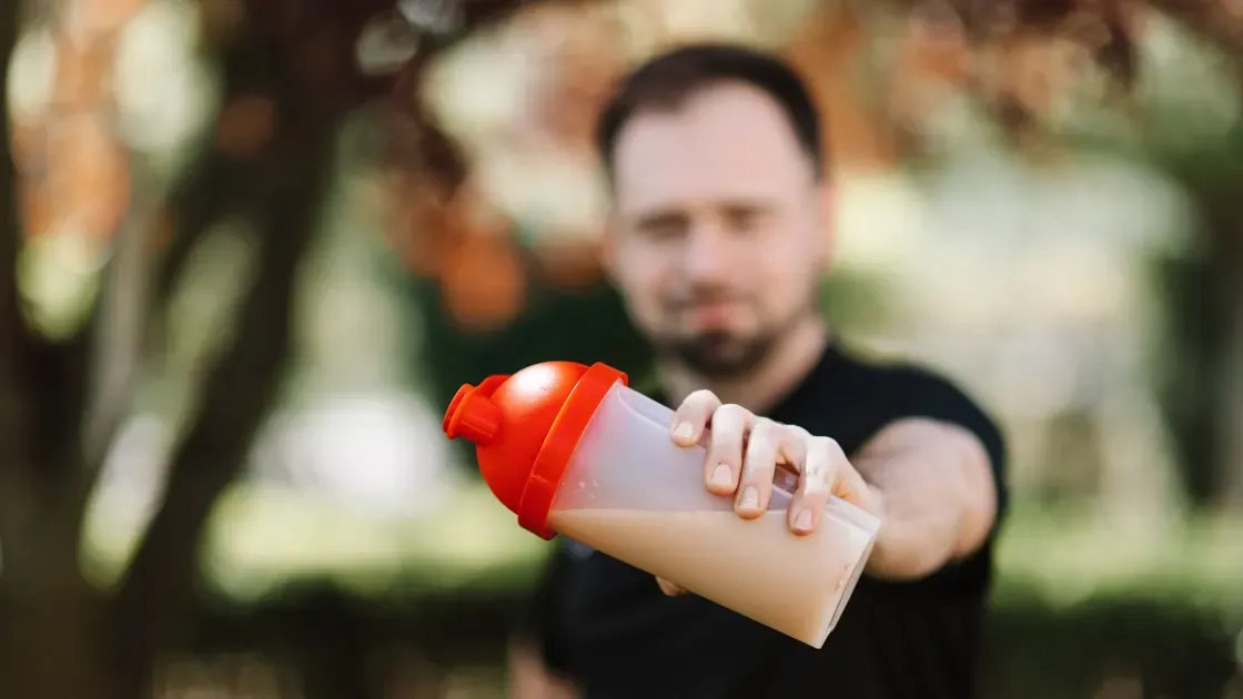 Proteinshake i närbild