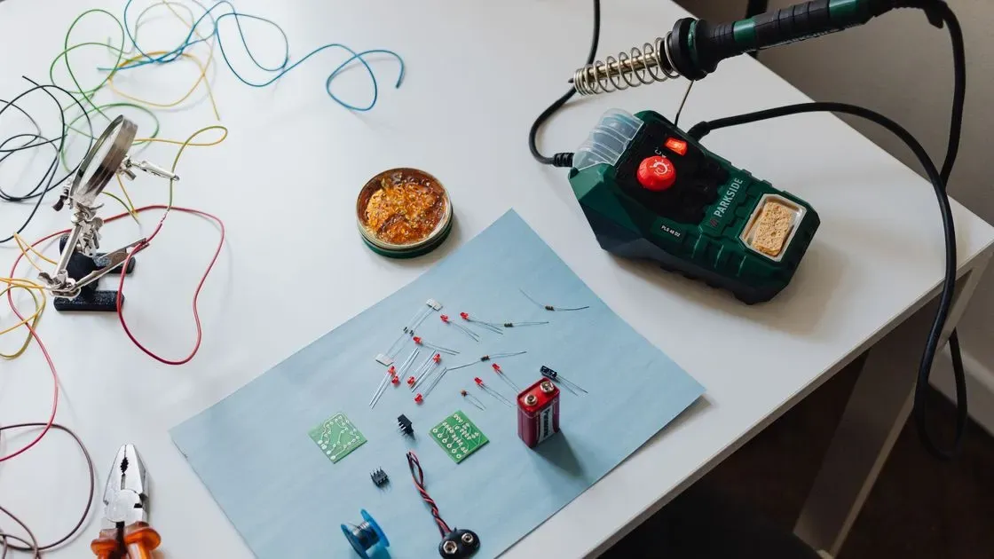 Person som mäter med en multimeter