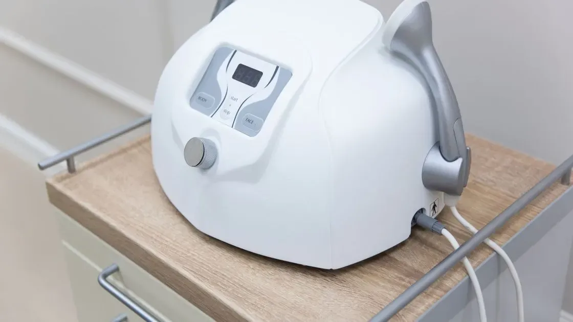 Kvinna använder epilator på benet